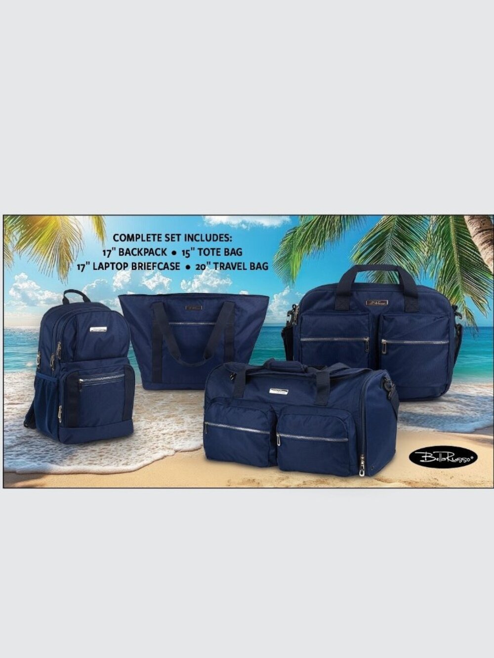 Bella Russo Prestige 4 Piece Travel Collection Set